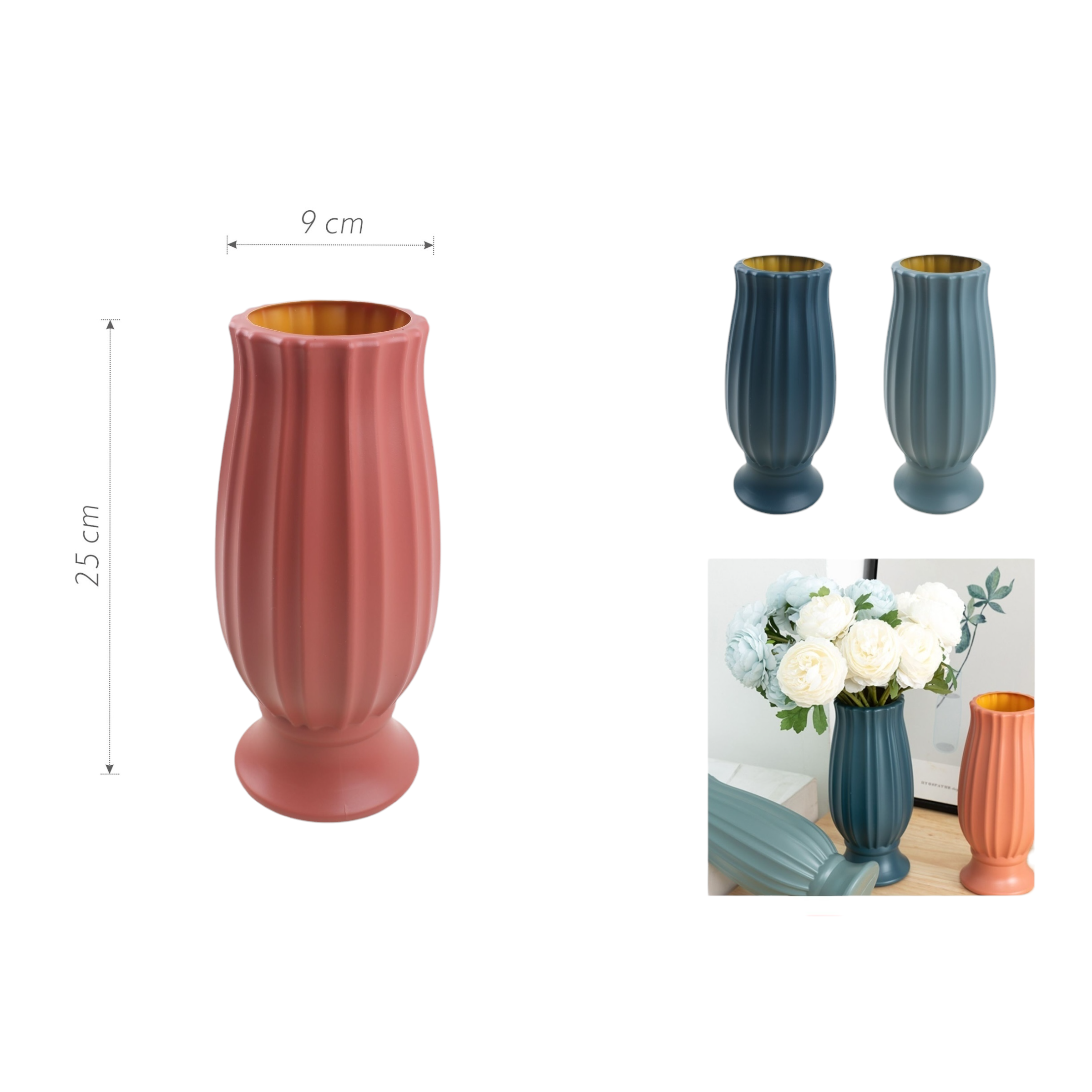 Florero SY84 7.5/9×9.9×24.5 cm