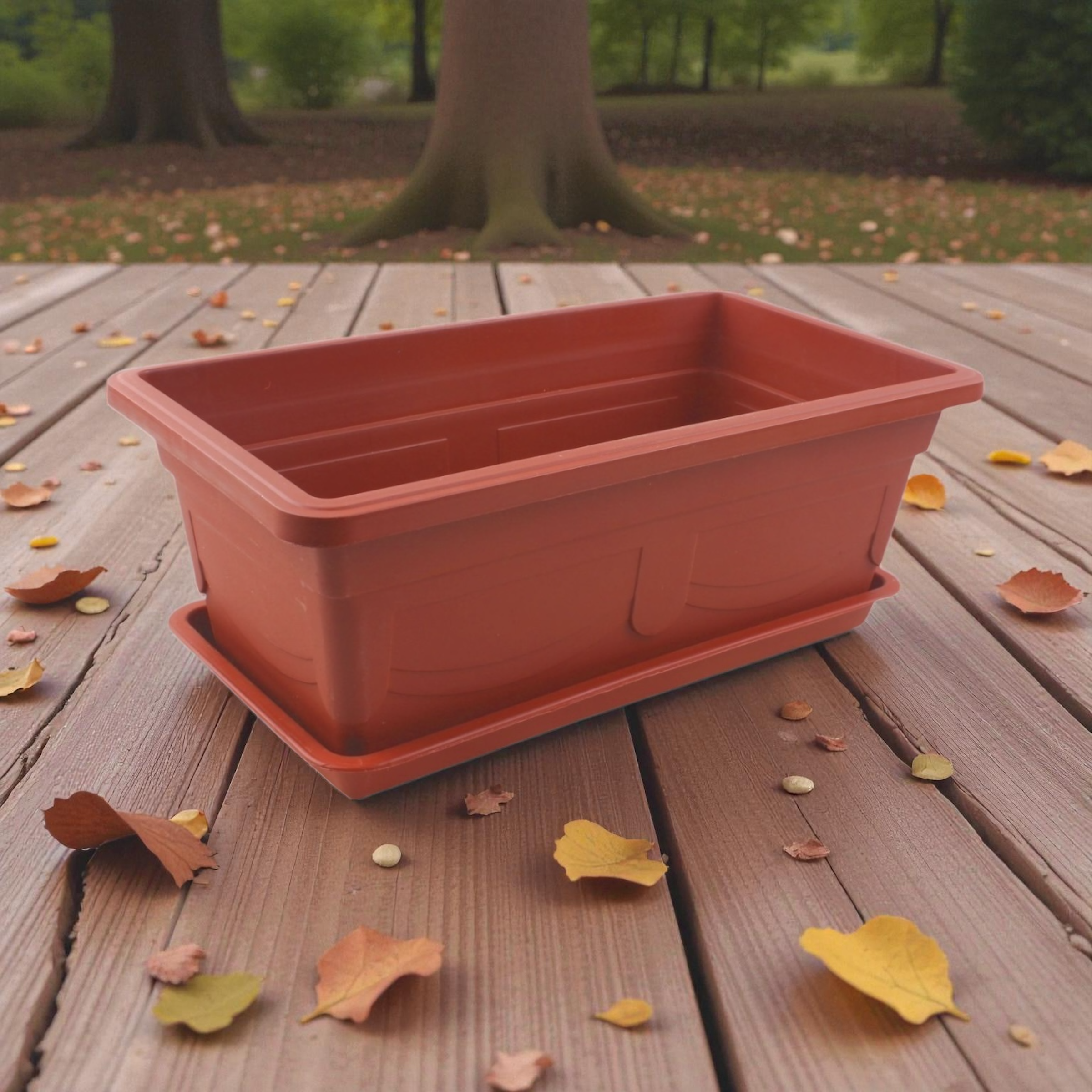 Macetero plástico JX117 69×20.5×13.5 cm maceta decorativa para jardín y hogar