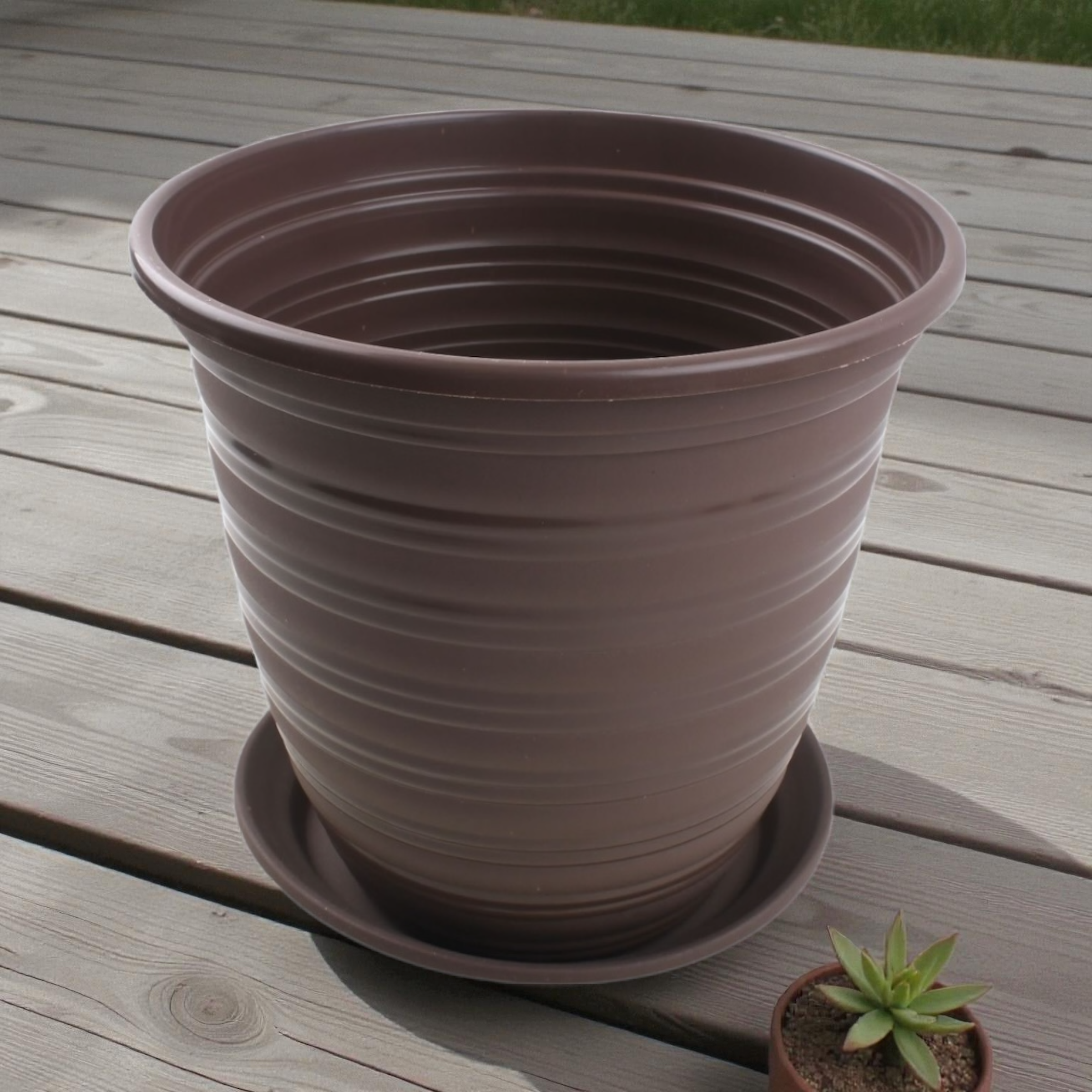 Macetero plástico ZY1301 19×19×18 cm