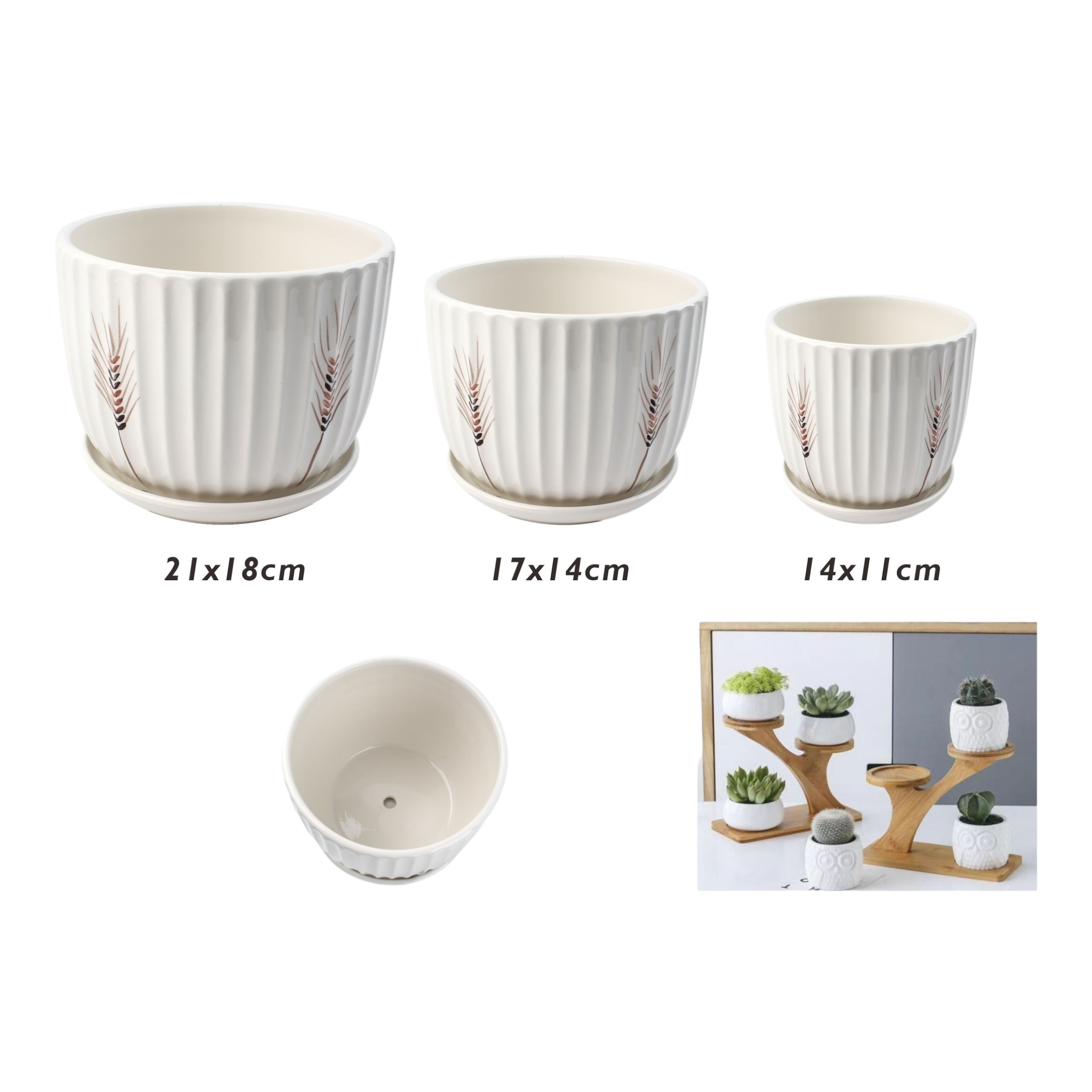 Macetero cerámico TX63002B