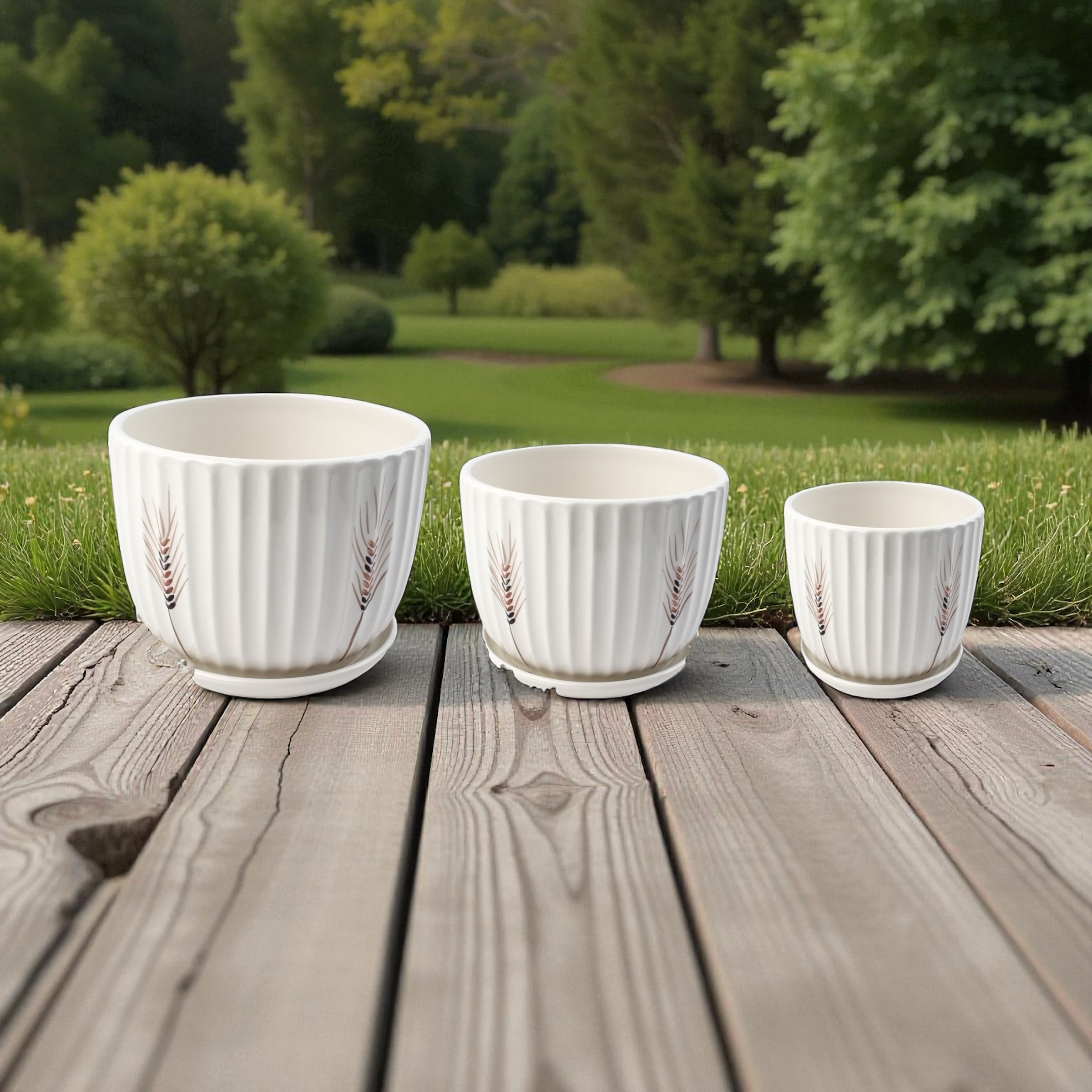 Macetero cerámico TX63002B set decorativo para el hogar