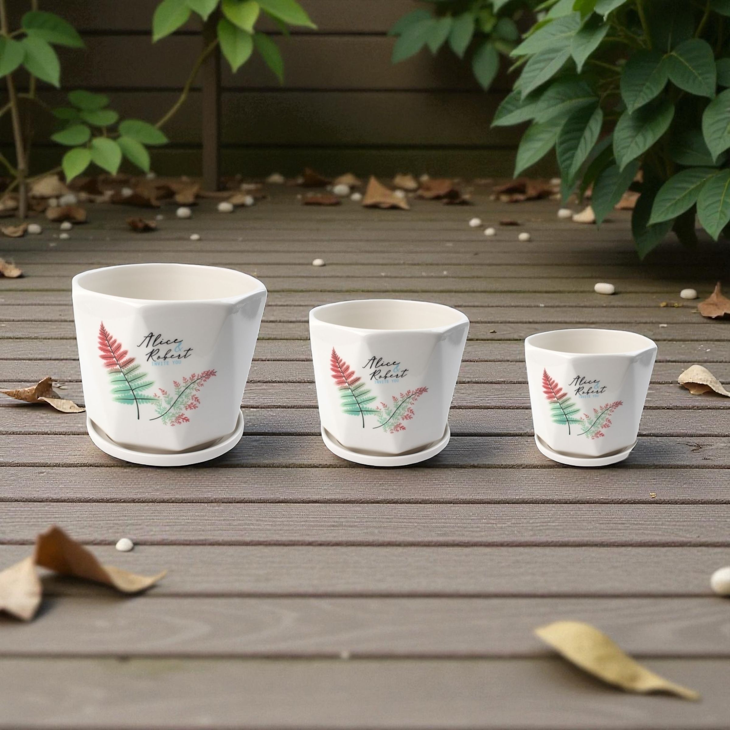 Macetero cerámico TX6709488 set decorativo para el hogar