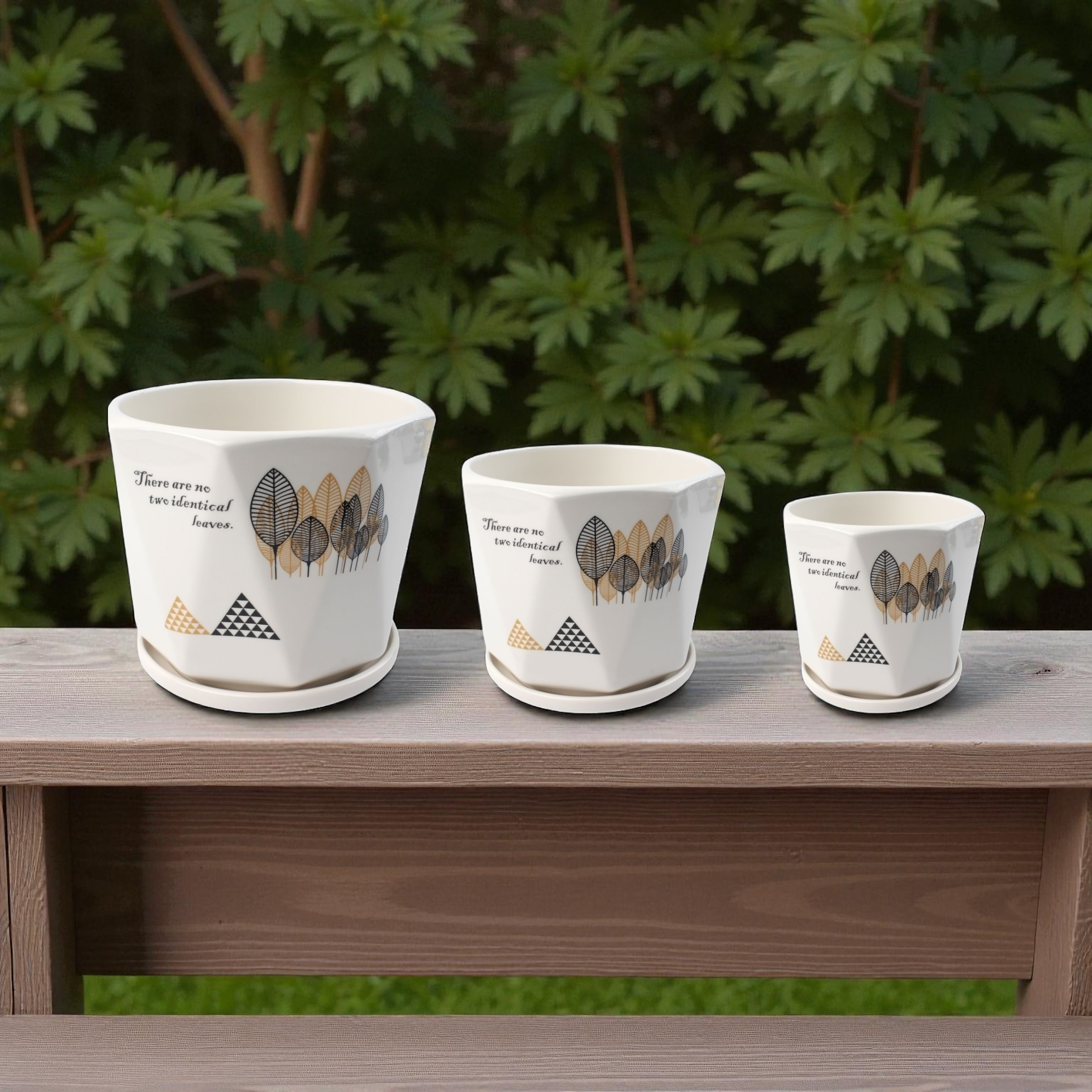 Macetero cerámico TX67338 set decorativo para el hogar