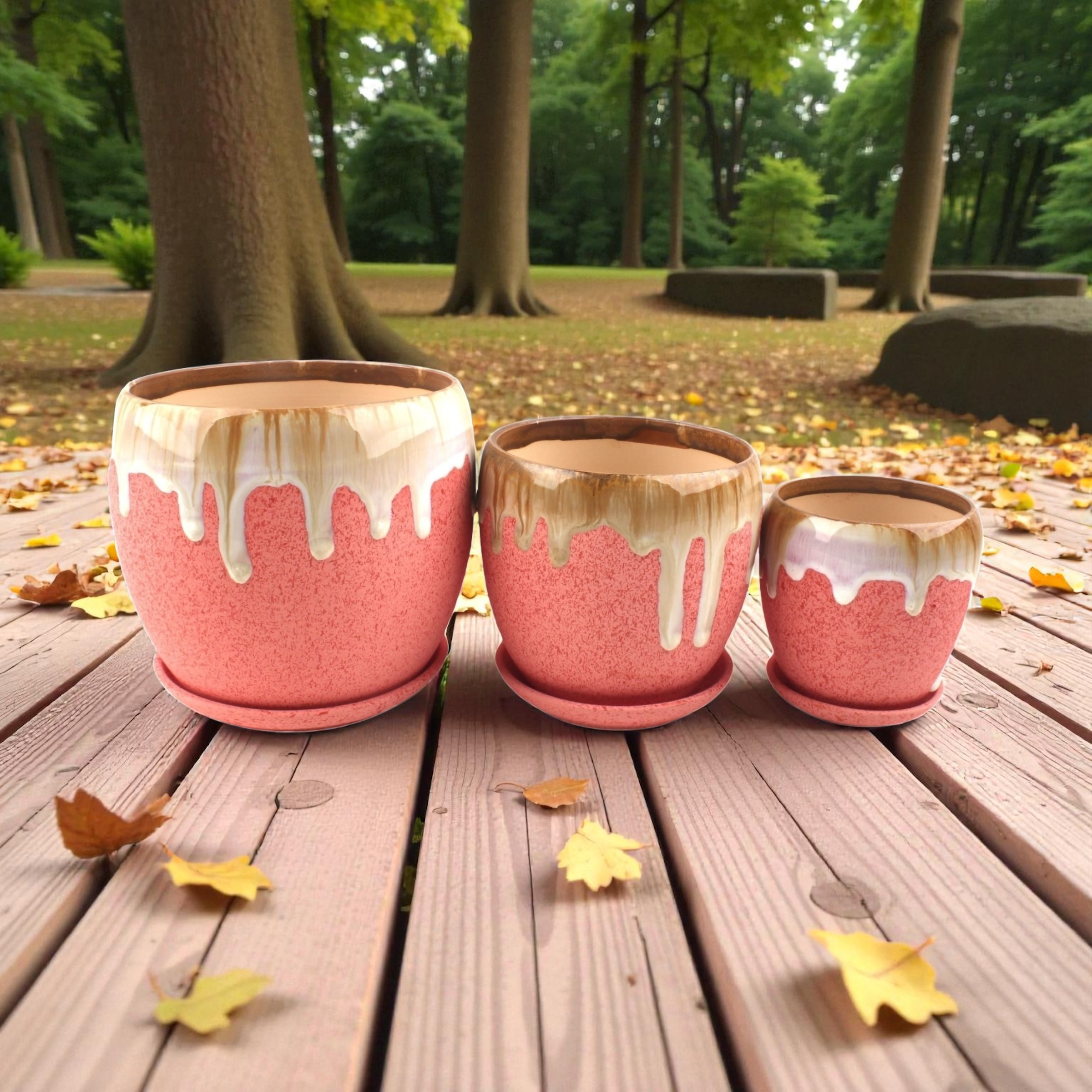 Macetero cerámico SM6J8A set decorativo para el hogar