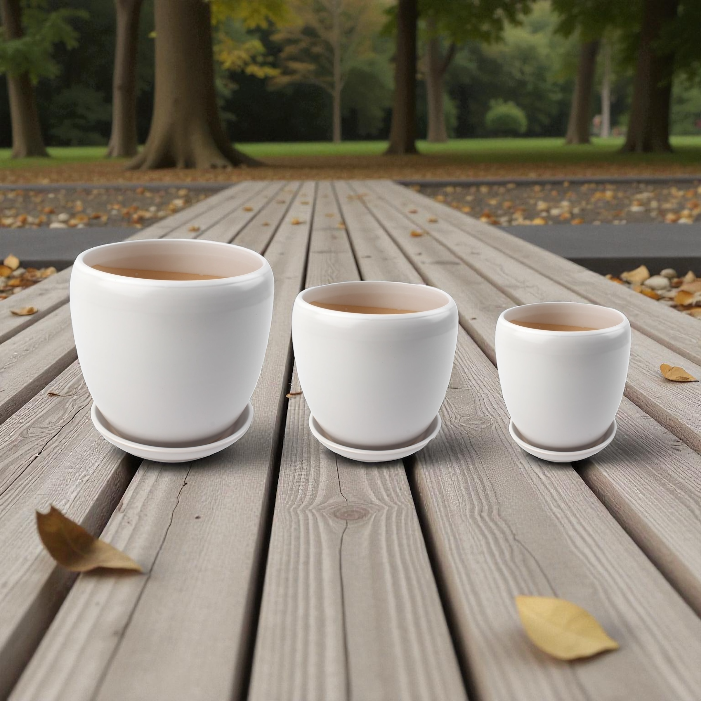 Macetero cerámico SM6D1 set decorativo para el hogar