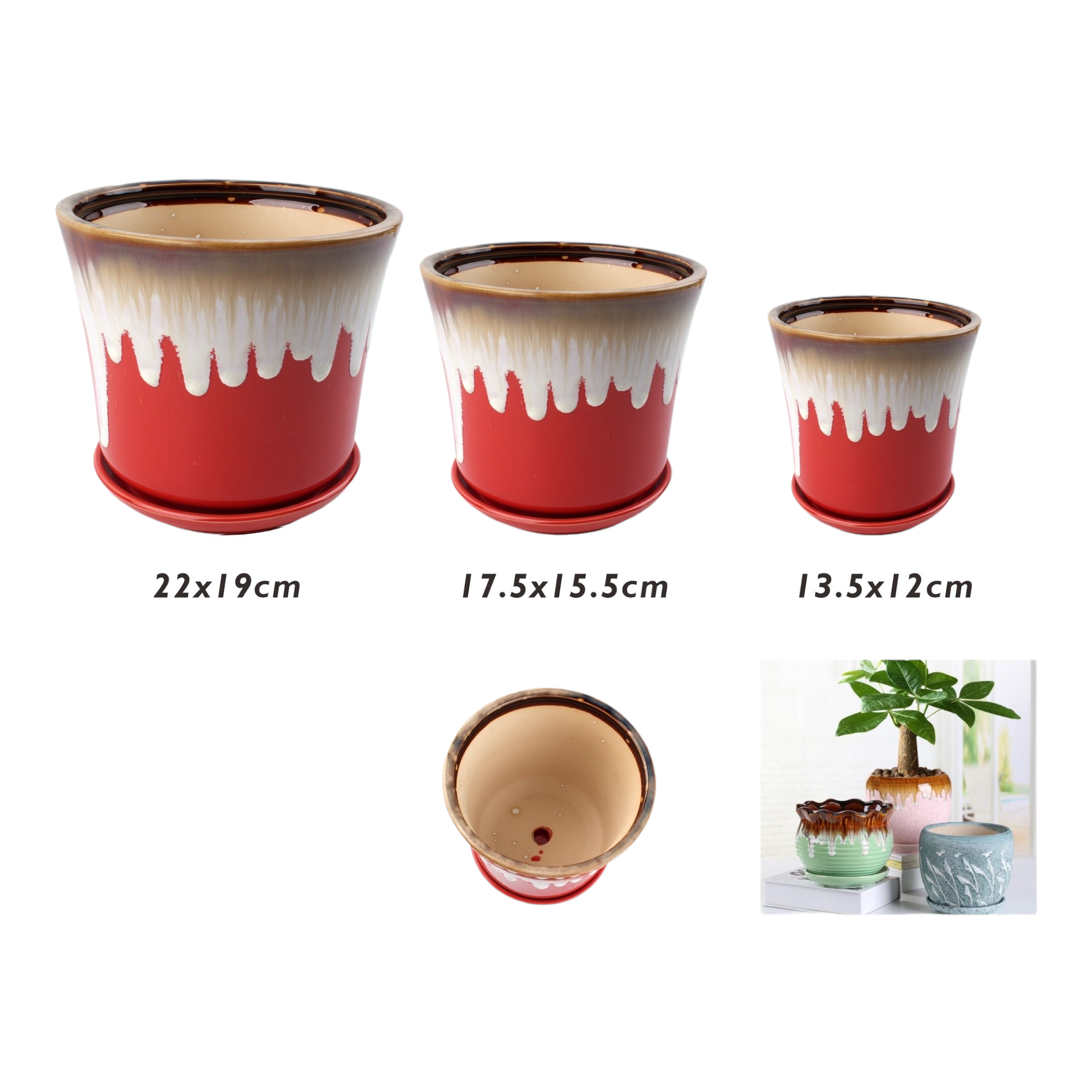 Macetero cerámico SM8S