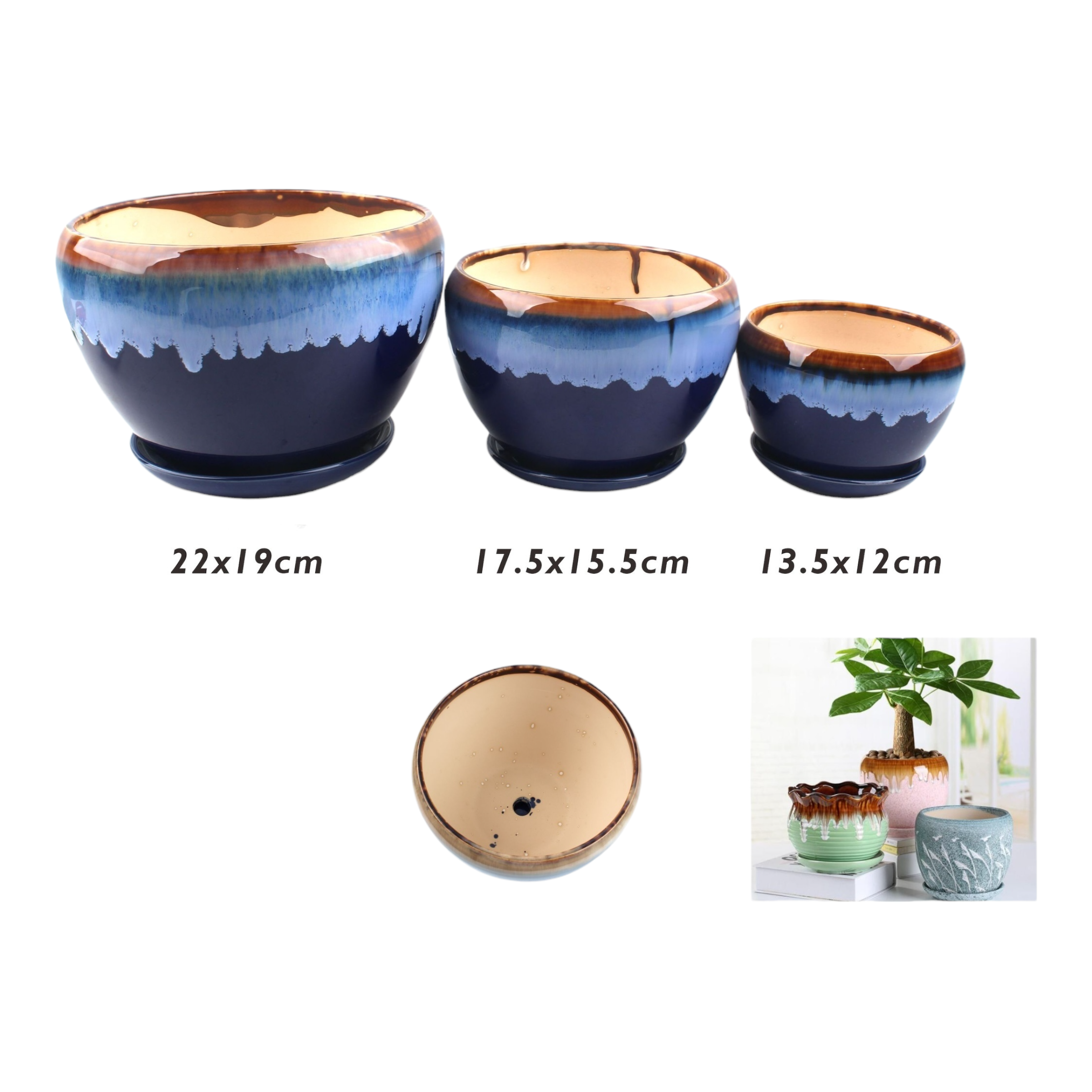 Macetero cerámico SM9-1L