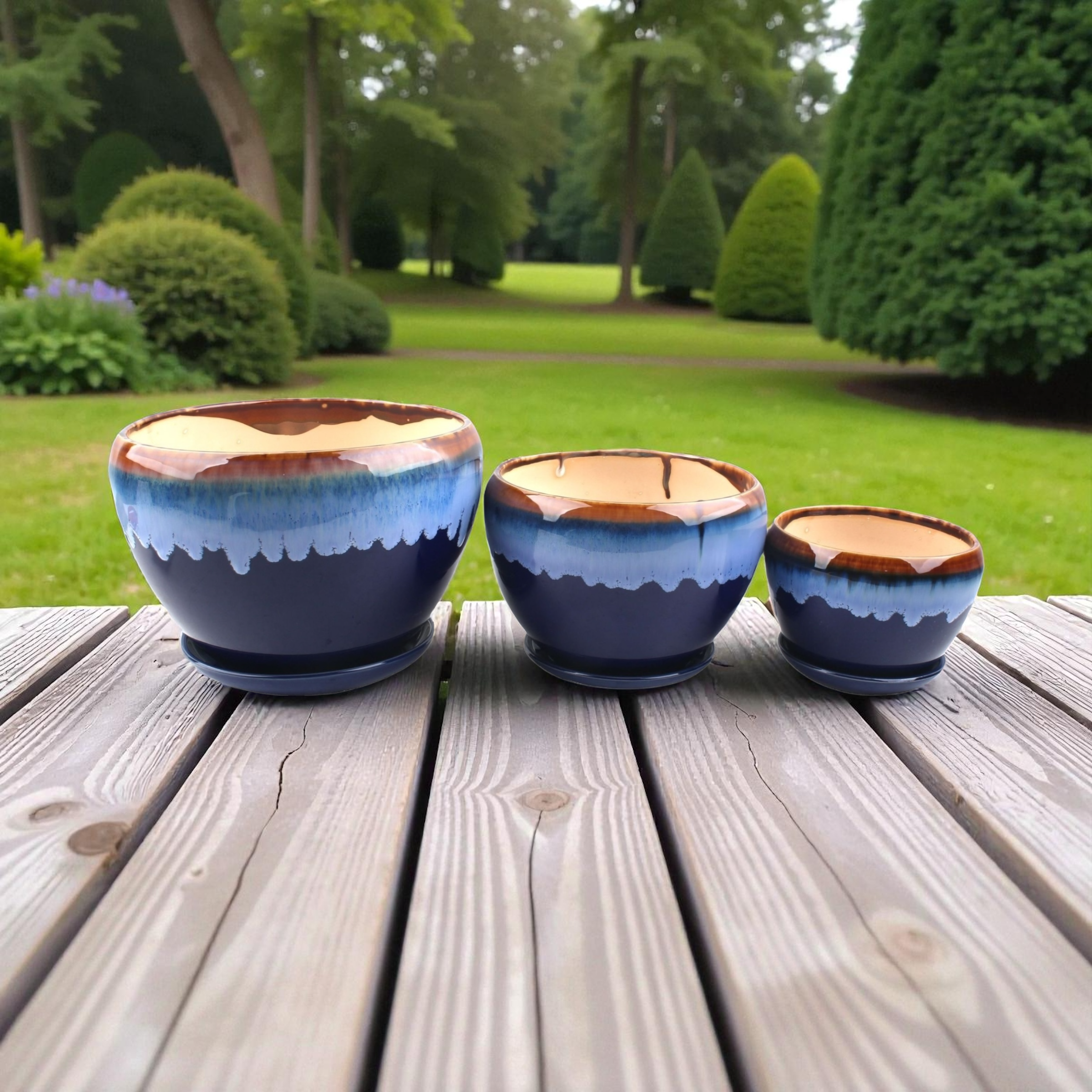 Macetero cerámico SM9-1L set decorativo para el hogar