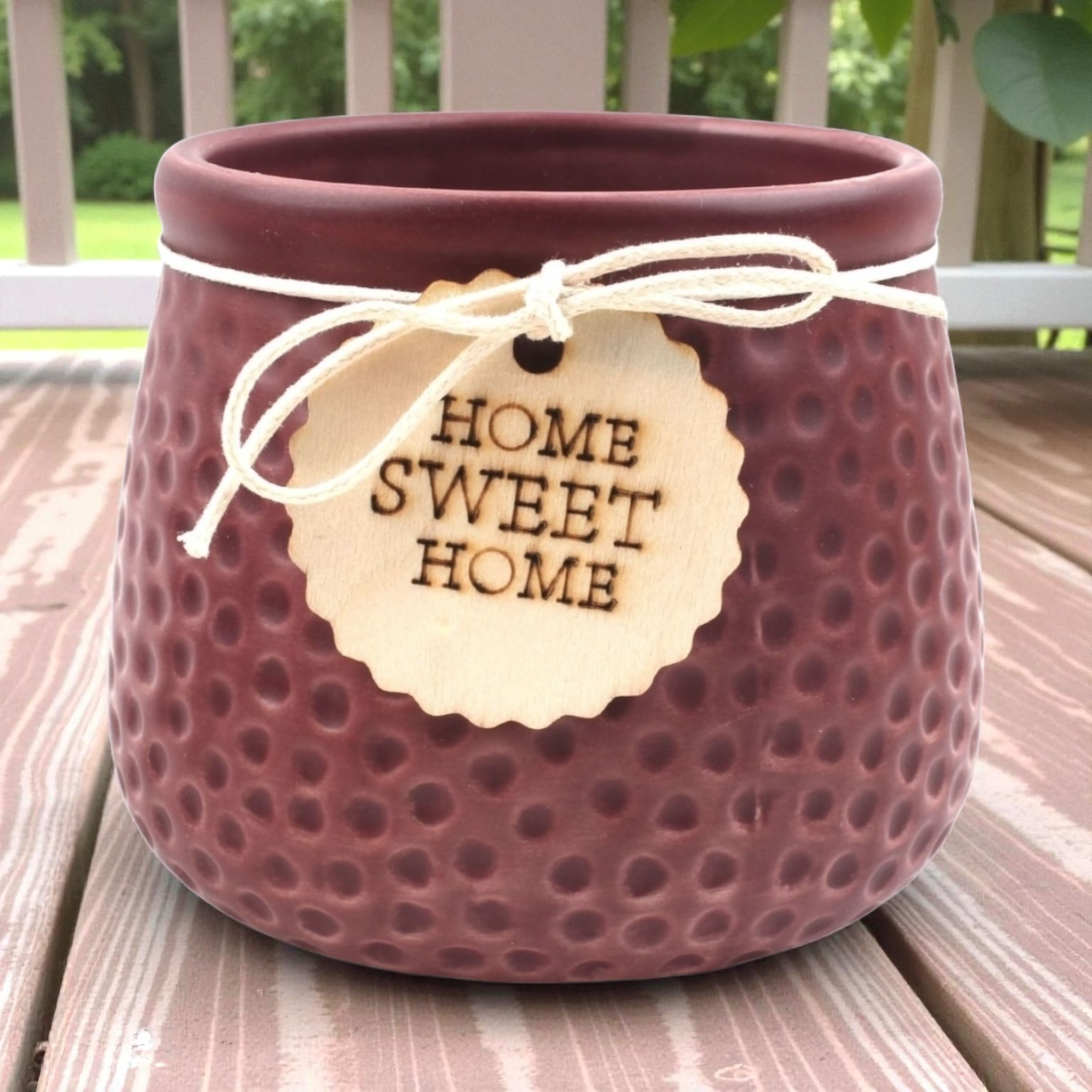 Macetero cerámico DS1015 oscuro set decorativo para el hogar