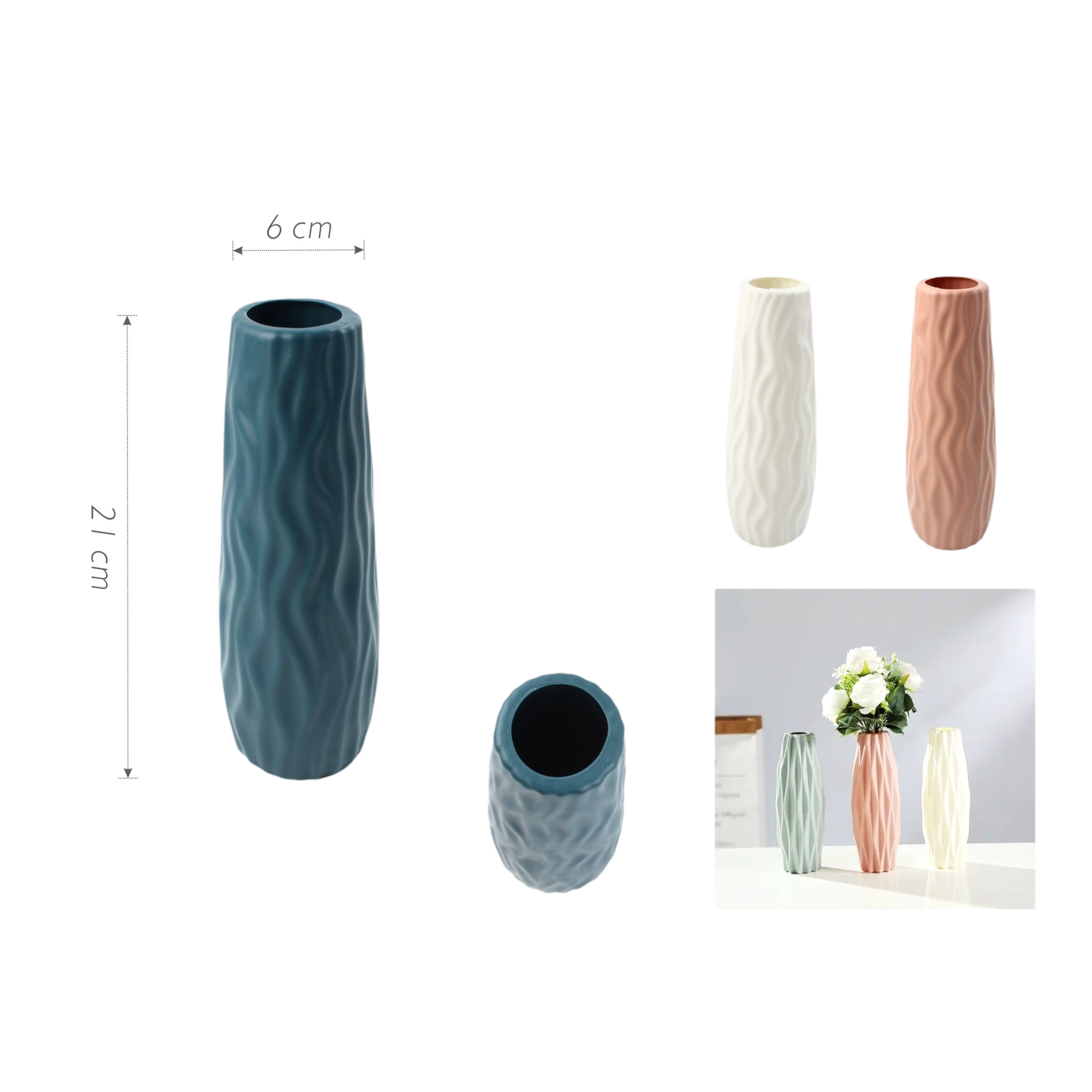 Florero JH13 21×6 cm