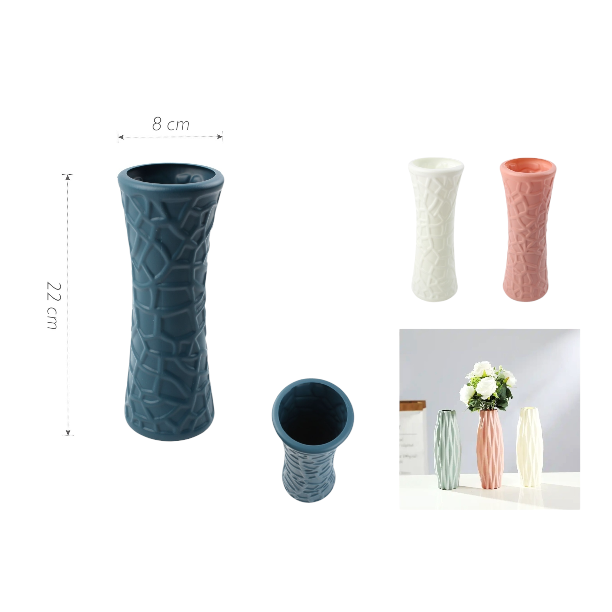 Florero JH15 22×8 cm