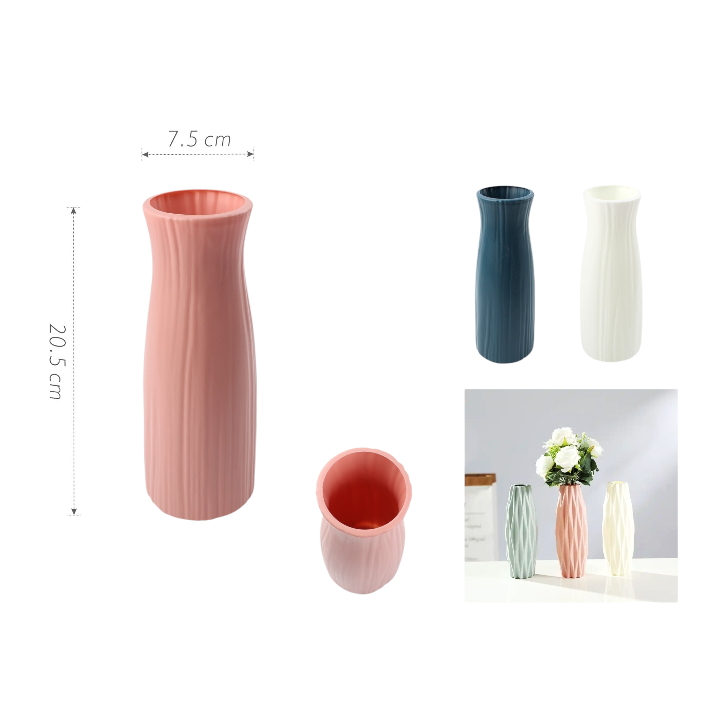 Florero JH16 20.5×7.5 cm