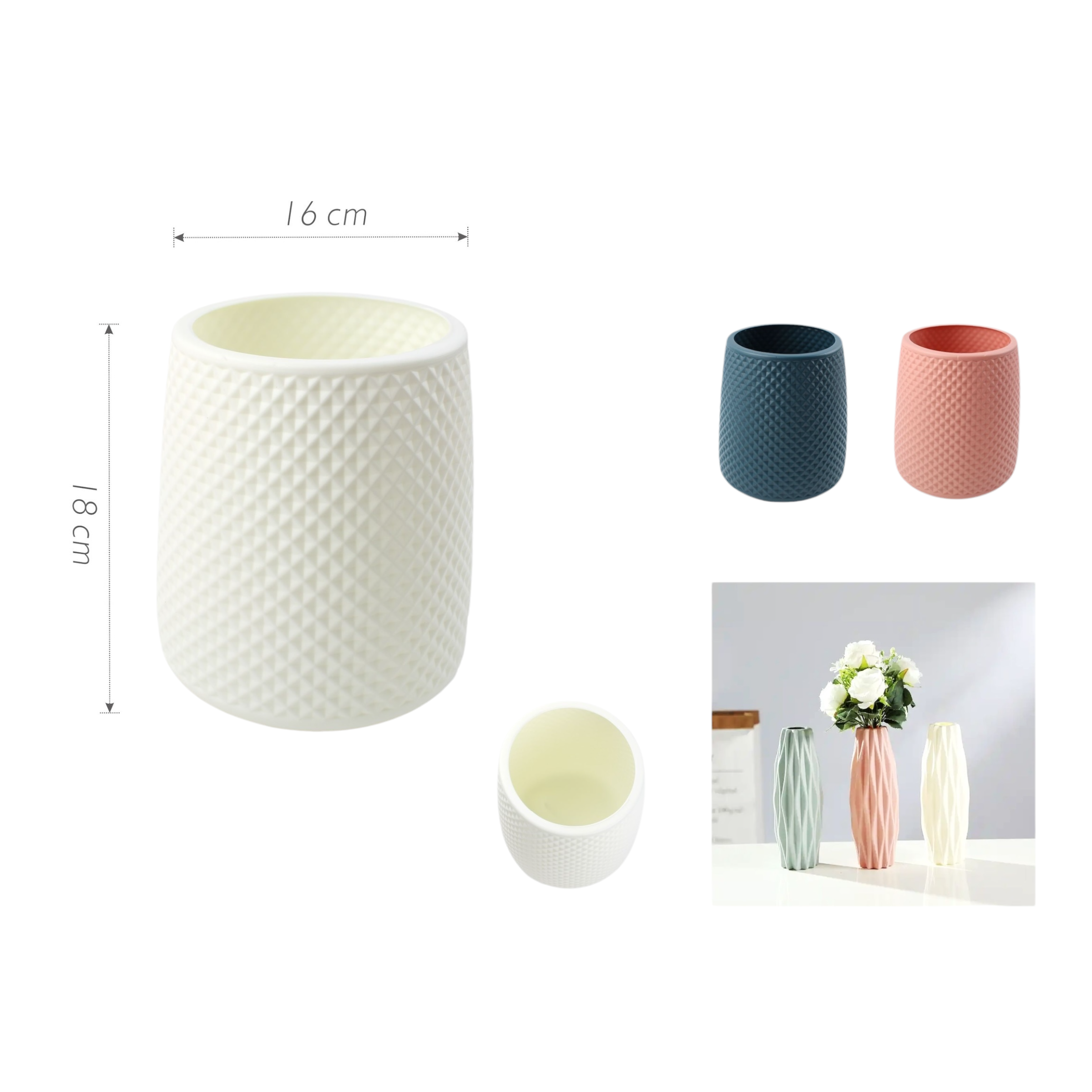 Florero JH21 18×16 cm