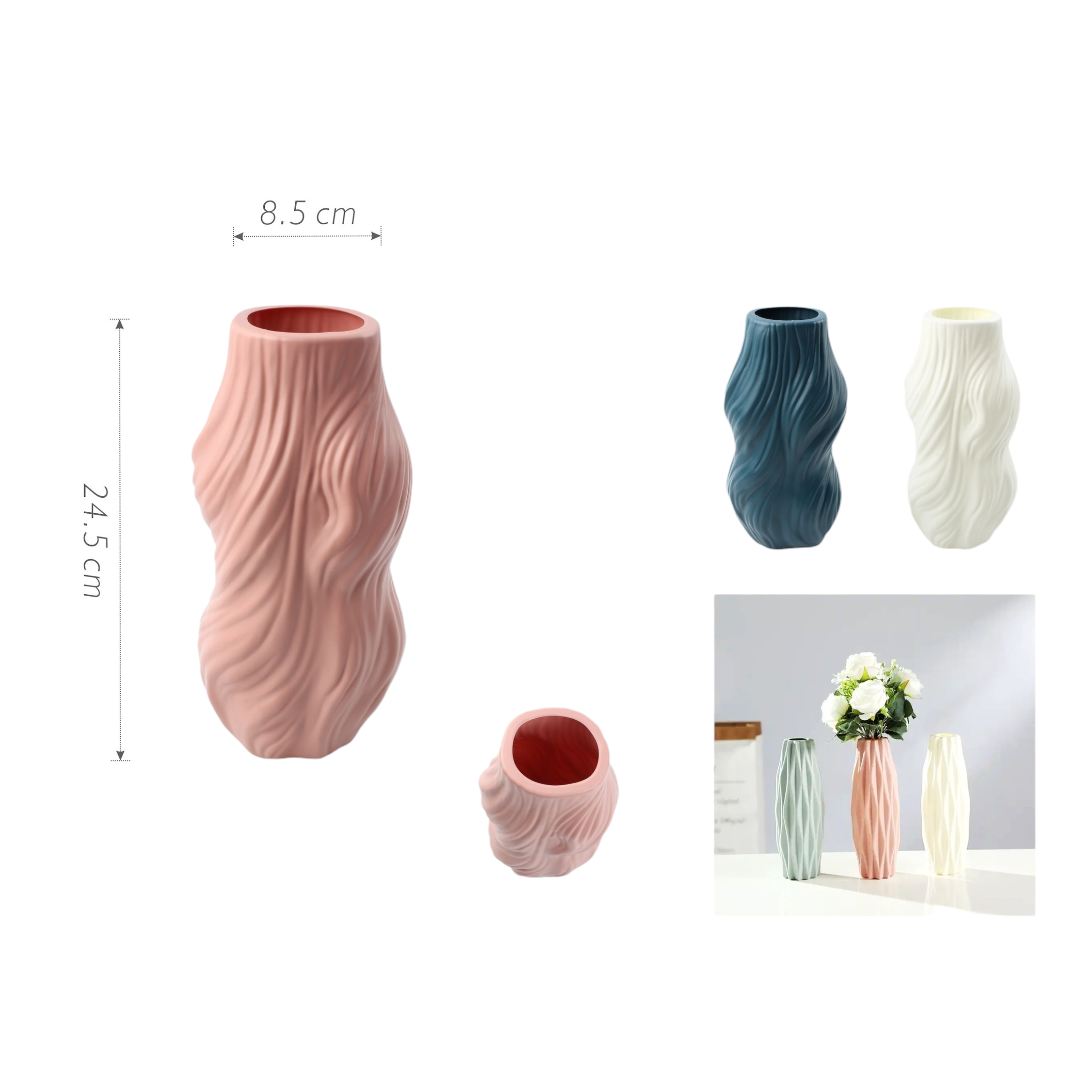 Florero JH23 24.5×8.5 cm