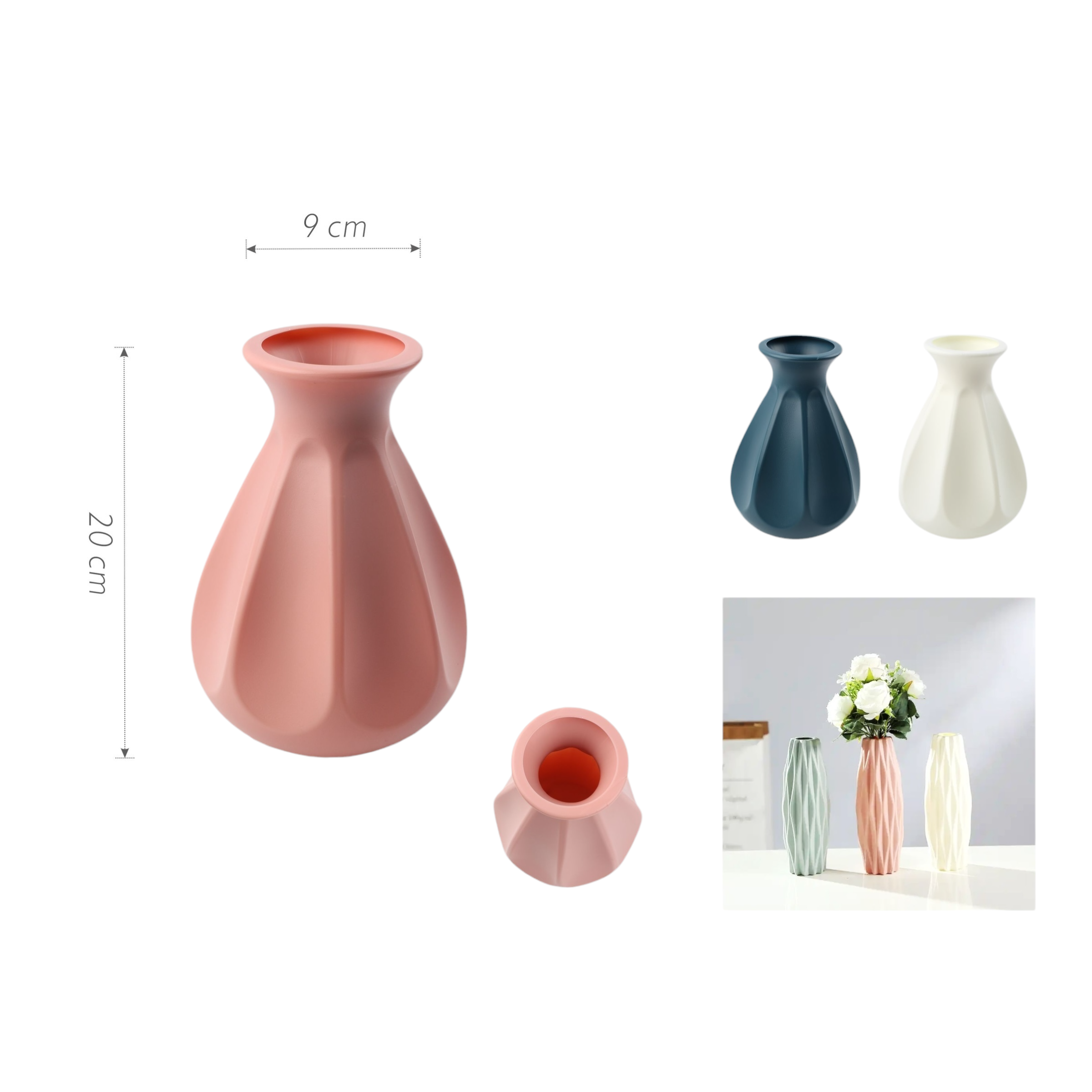 Florero JH24 20×9 cm