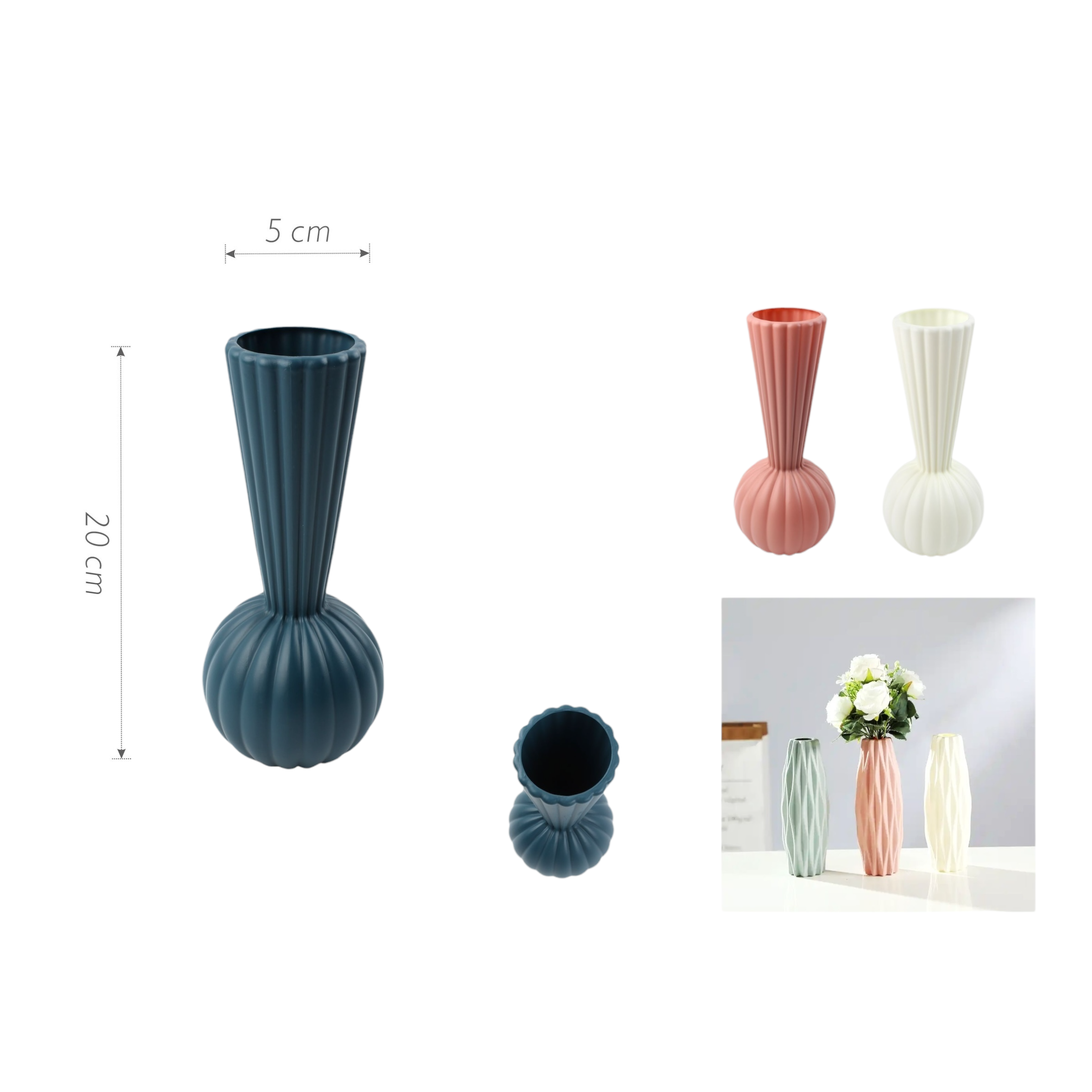 Florero JH25 20×5 cm