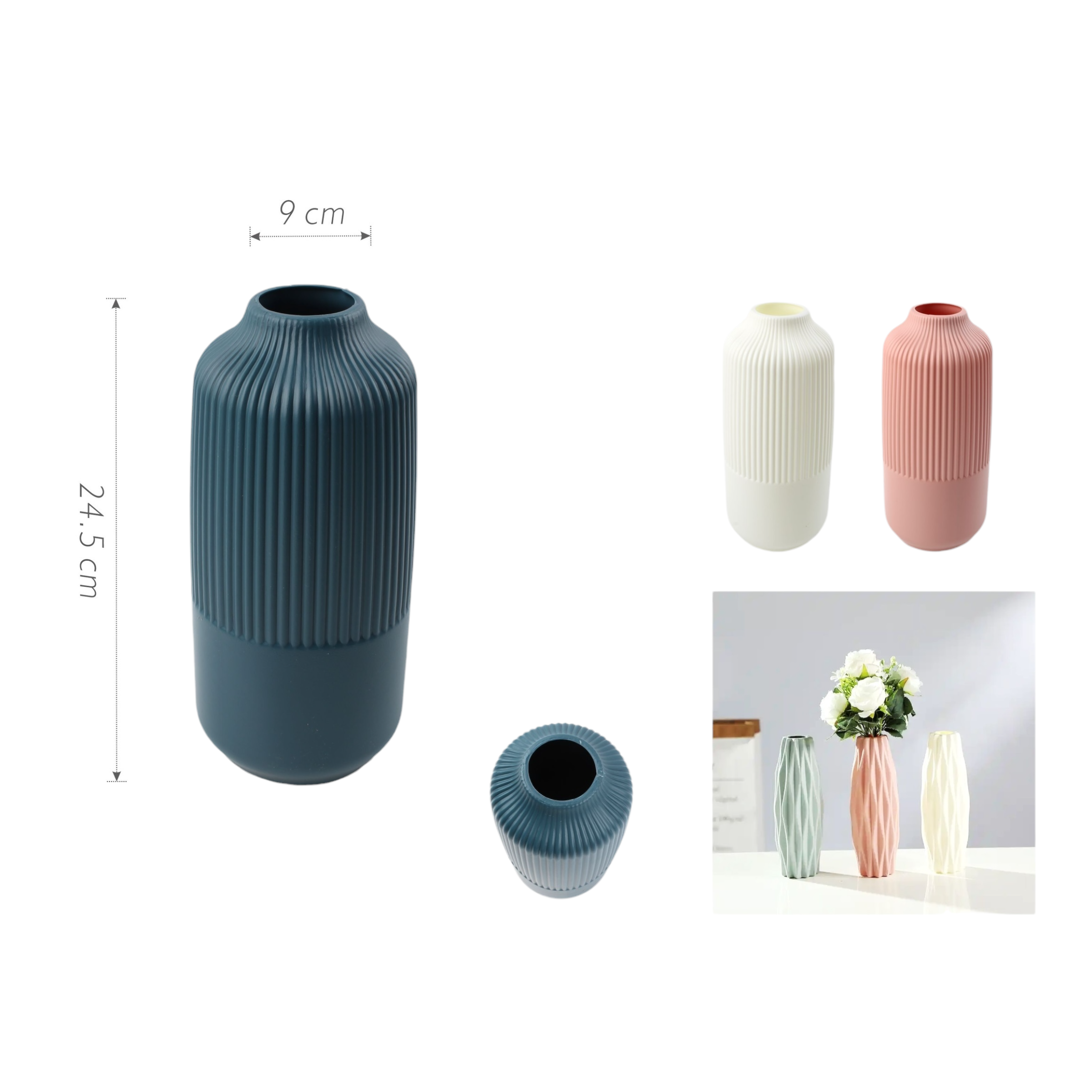 Florero JH27 24.5×9 cm