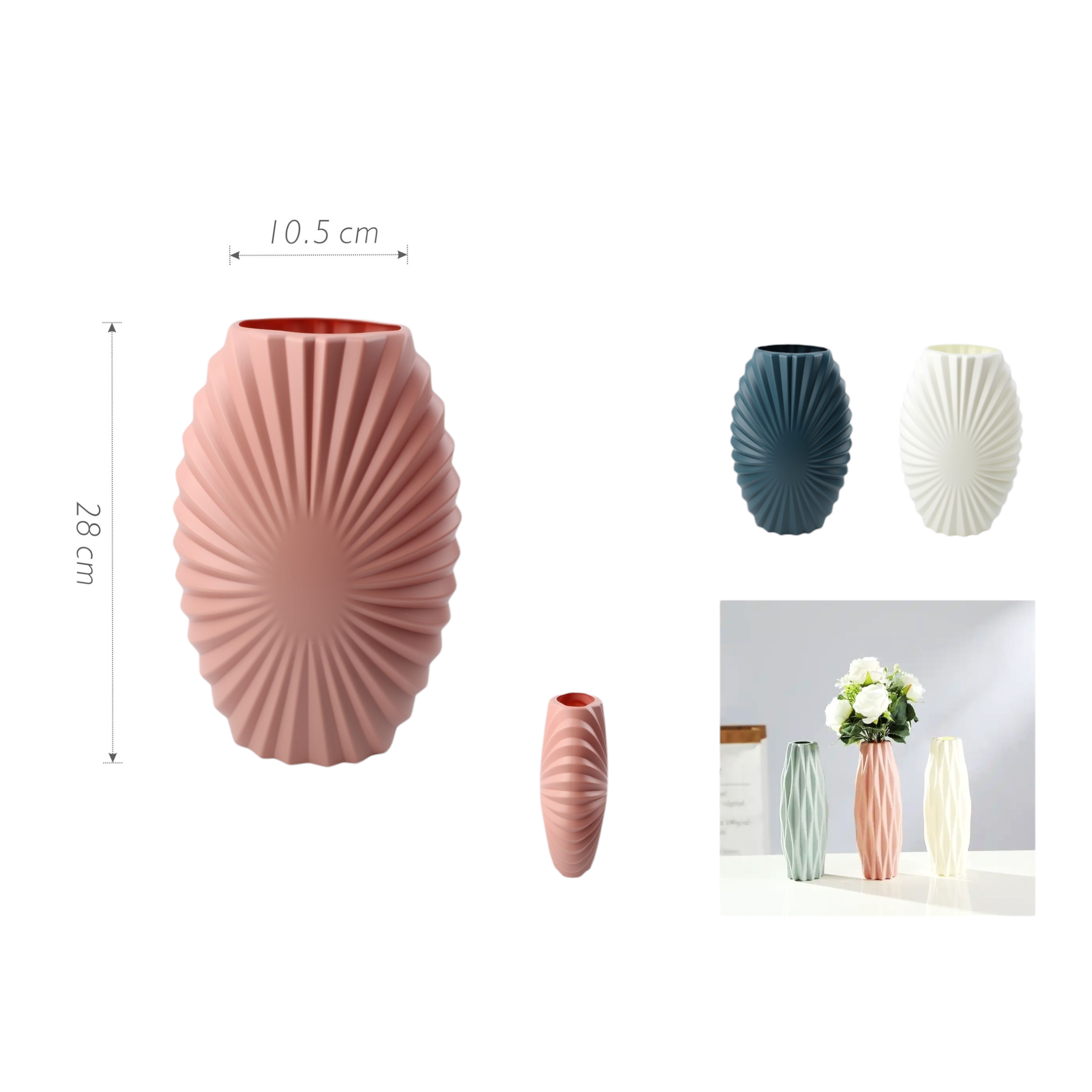 Florero JH33 28×10.5 cm