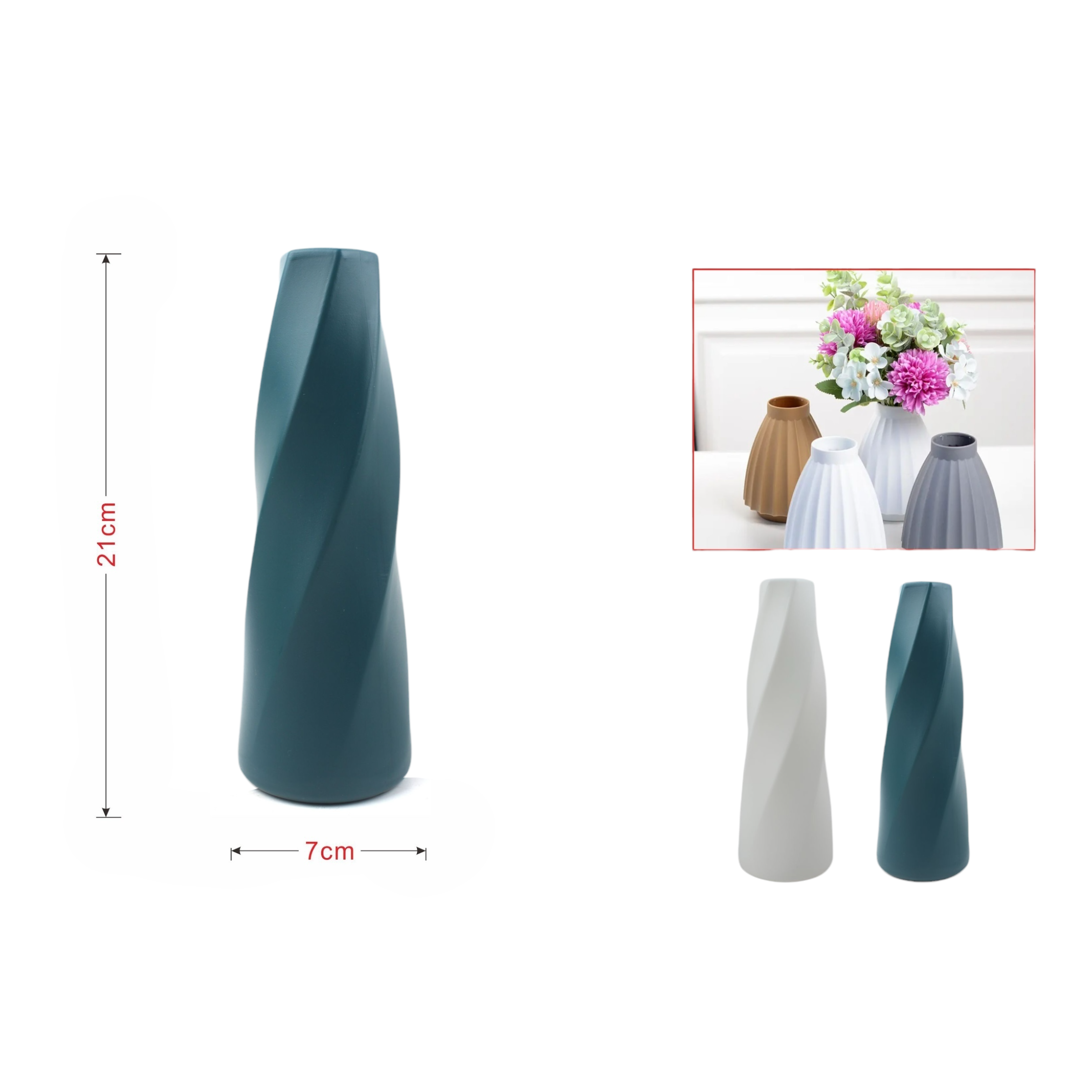 Florero SY102 2.8/4×7×21 cm