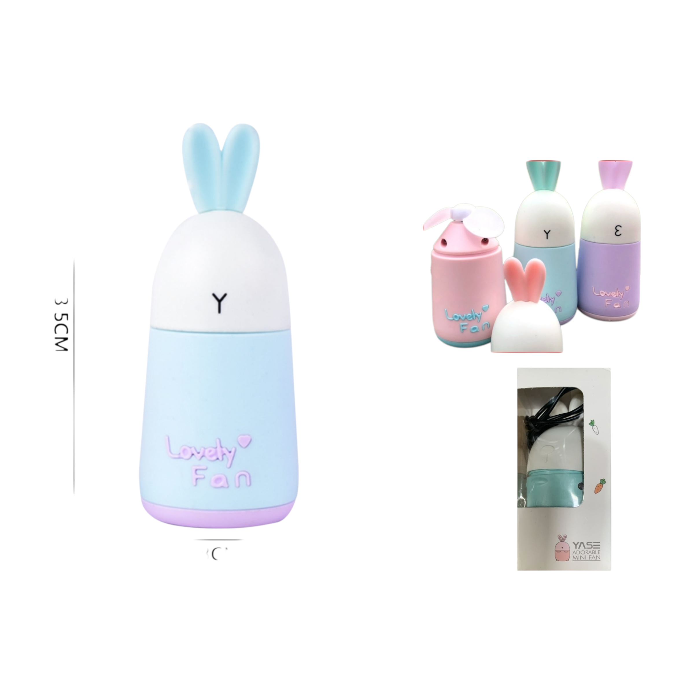 Ventilador Infantil Conejo USB CJ894694